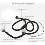 Universele auto Radio Stereo Ampplified DSP Extension kabel kabelboom  kabel lengte: 1.5m