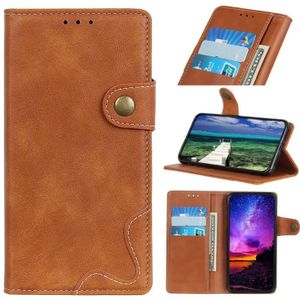 For Xiaomi 12 Pro S-Type Stitching Calf Texture Leather Phone Case(Brown)