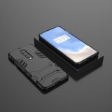 Voor OnePlus 8 Shockproof PC + TPU Case met Houder (Zwart)