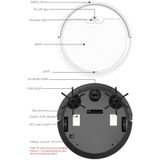 Bowai OB8S HUISHOUDEN Intelligent pad opladen robot - zwart