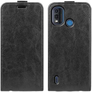 Voor Nokia G11 Plus R64 Textuur Verticale Flip Lederen Telefoon Case (Zwart)