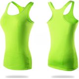 Tight Training Yoga Running Fitness Quick Dry Sports Vest (Kleur: Fluorescerende Groene Maat:XL)