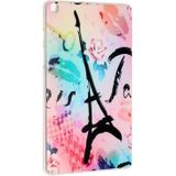 Voor Amazon Kindle Fire HD 8 2018/2017/2016/2015 Painted TPU Tablet Case (Rose Tower)
