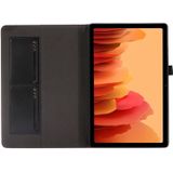 Voor Samsung Galaxy Tab A7 (2020) Crazy Horse Texture Horizontale Flip Lederen case met 2-vouwende Houder & Kaartsleuf(Zwart)