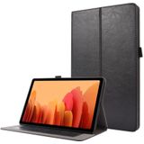 Voor Samsung Galaxy Tab A7 (2020) Crazy Horse Texture Horizontale Flip Lederen case met 2-vouwende Houder & Kaartsleuf(Zwart)