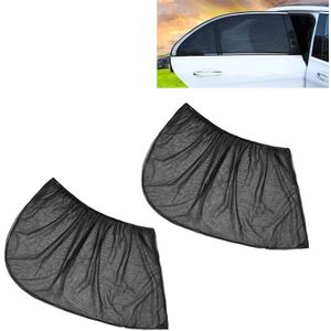 2 PC's auto venster Net garen zonnebrandcrme isolatie venster zonnescherm achterklep  grootte: 122 * 70cm