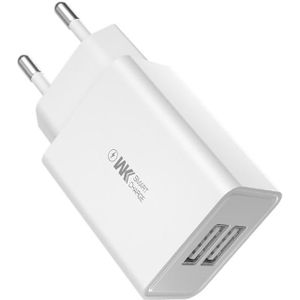 WK WP-U56 2A DUAL USB Snelle opladen Travel Charger Power Adapter  EU-stekker