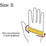 Halve vinger yoga handschoenen anti-slip sport Gym Palm Protector  maat: S  Palm omtrek: 17.5 cm (zwart)