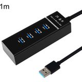 JINGHUA N606A USB3.0 splitter n tot vier computer HUB dockingstationconnector  maat: 1m