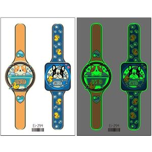20 stks Kinderen Waterdichte Lichtgevende Cartoon Horloge Tattoo Stickers (EI-294)
