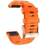 Voor Garmin Fenix 7S / 6S Pro / 5S Plus 20 mm rosgouden gesp Quick Release siliconen horlogeband