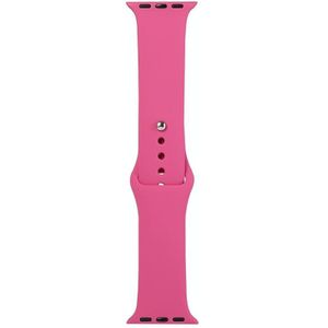 Voor Apple Watch Series 6 & SE & 5 & 4 44mm / 3 & 2 & 1 42mm Siliconen horloge vervangende band  lange sectie (mannen)(Dragon Fruit)