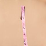 Engelse letter gekleurde gedrukte linten gift boeket linten bowknot bloemen verpakking Ribands  grootte: 90m x 2.5 cm  willekeurige kleur levering (roze)