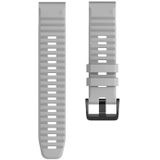 Voor Garmin fenix 6 22mm Smart Watch Quick release Silicon polsband horlogeband (grijs)