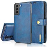 Voor Samsung Galaxy S21 FE DG.Ming Crazy Horse Texture Flip Afneembare Magnetische Lederen Case Met Houder & Card Slots & Portemonnee