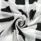 Multifunctionele vergrote kinderwagen voorruit borstvoeding handdoek babystoel cover (zwart-witte strepen)