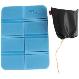 XPE folder Camping mat opvouwbare kleine kussen vochtbestendige waterdichte voorkomen vuile picknick mat strand pad (blauw)