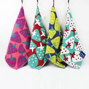 Drie lagen gaas kinderen katoen handdoek willekeurige stijl levering  grootte: 28x28cm