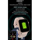 DW35PRO 1 75 inch kleurenscherm IPX7 waterdicht slim horloge  ondersteuning Bluetooth antwoord / weigeren / slaap monitoring / hartslag monitoring  stijl: siliconen band (wit)