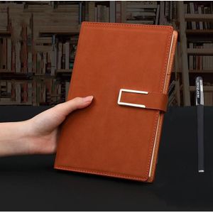 Notebook Business Retro Eenvoudige Notebook Office Kladblok Brown A5 Schapenvacht Gesp