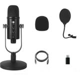 BM-86 USB condensator microfoon spraakopname computer microfoon live broadcast apparatuur set  specificatie: standaard + kleine blowout preventie net