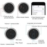 Auto Wireless Bluetooth Controller Mobiele Telefoon Multimedia Multifunctioneel stuurwiel Afstandsbediening (Zwart)