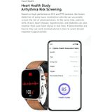 GT22 1 85 inch TFT-scherm Siliconen band Health Smart Watch  ondersteuning voor Bluetooth-oproep / Plateau Bloedzuurstof / Lichaamstemperatuur / Aritmie / TI Hartslagbewaking (zwart zilver)