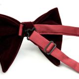 Mannen Velvet Double-layer Big Bow-knot Bow Tie Kleding Accessoires (Rood)