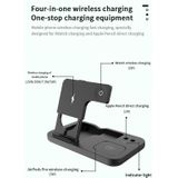 0W01 4 in 1 multifunctionele opvouwbare Fast Charging Wireless Charger Stand voor iPhone & Apple Pencil & Iwatch & Airpods