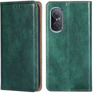 Voor Huawei nova 9 SE 4G Gloss Oil Solid Color Magnetic Flip Leather Phone Case
