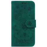 Voor Samsung Galaxy A40 Butterfly Rose Lederen telefoonhoesje