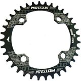 MOTSUV ronde smalle brede Chainring MTB fiets 104BCD tand plaat onderdelen schijf 36T (zwart)