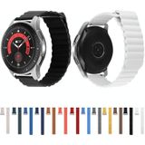 Voor Garmin Forerunner 255S / Venu 2S 18 mm universele magnetische lus lederen horlogeband