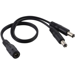 5 5 x 2 1 x 1 tot 2 vrouwelijke tot mannelijke Plug DC Power Splitter Adapter Voedingskabel  kabellengte: 30cm (Zwart)