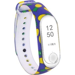 Siliconen schilderij polsband horloge band voor Xiaomi mi band 3 & 4