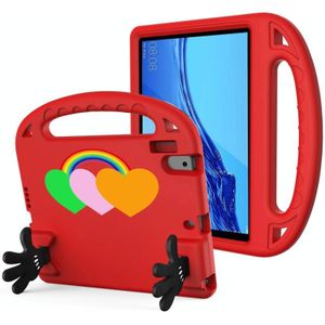 For Lenovo Tab P10 TB-X706 Love Small Palm Holder EVA Tablet Case(Red)