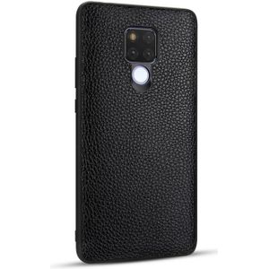 Voor Huawei mate 20/mate 20X Lychee graan cortex anti-Falling TPU mobiele telefoon shell beschermende case (zwart)
