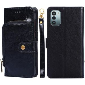 Voor Nokia G21/G11 Zipper Bag Leather Case