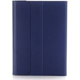 A03 voor iPad mini 3 / 2 / 1 universele ultra-dunne ABS horizontale Flip Case + Bluetooth Keyboard(Blue)