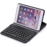 A03 voor iPad mini 3 / 2 / 1 universele ultra-dunne ABS horizontale Flip Case + Bluetooth Keyboard(Blue)
