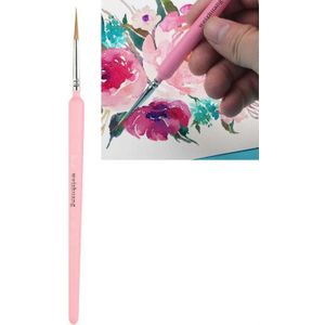 10 PCS 00 WeiZhuang Hook Line Pen Schilderij Hand-geschilderde Aquarel Wolf Mint Hook Line Pen Schilderij Lijn Dunne Lijn Brush  Kleur: Roze
