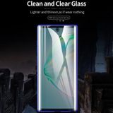 Voor Samsung Galaxy Note 8 Magnetic Metal Frame Dubbelzijdige Tempered Glass Case (Blue Purple)