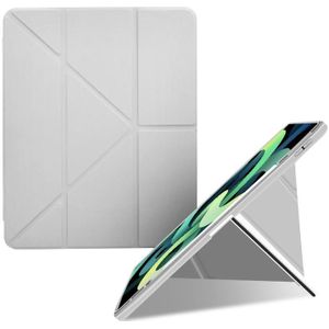 Acryl 2 in 1 Y-fold Smart lederen tablethoes voor iPad mini 5/4