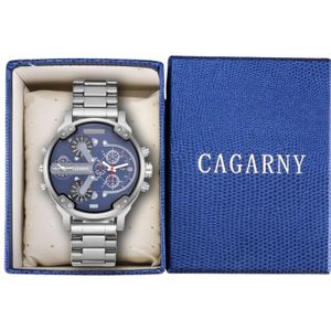 CAGARNY horloge doos verpakking Gift Box (blauw)