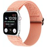 Solid Color nylon horlogeband voor Apple Watch Series 6 & SE & 5 & 4 44mm / 3 & 2 & 1 42mm(roze)