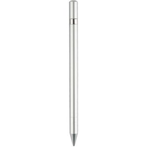 AT-25 2 IN HIGH-PRECISIONE MOBIELE TELEFOON TOUCH CAPACITEITE PEN WETTING PEN (ZILVER)