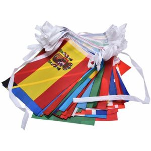 21m 30 * 45cm 50 landen vlaggen internationale String vlaggen-Banners