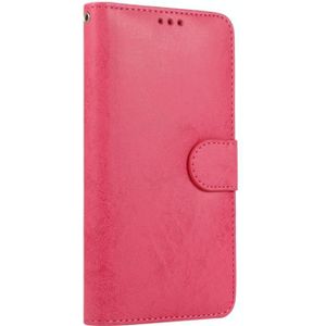 Voor iPhone XS / X KLT888-2 Retro 2 in 1 Afneembare Magnetische Horizontale Flip TPU + PU Lederen case met Holder & Card Slots & Photo Frame & Wallet(Rose Red)