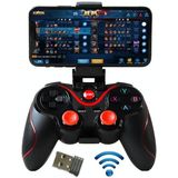 S6 draadloze Bluetooth Game Controller handvat met beugel en ontvanger voor Android / iOS / PC