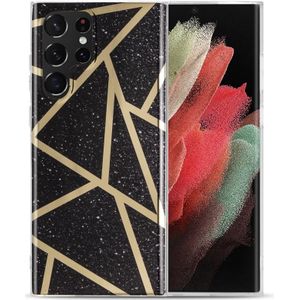 Voor Samsung Galaxy A13 Electroplating IMD Marble TPU Telefoonhoes